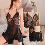 Premium Quality Butterfly Whisper Mesh Nightdressfor - Image 12