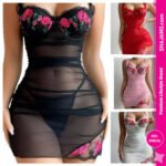 Luxury Floral Embroidered Ruched Bodycon Mini Dress – Elegant Mesh Party Wear Luxury Floral Embroidered Ruched Bodycon Mini Dress – Elegant Mesh Party Wear
