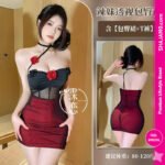 Rose Noir Mesh-Panel Ombre Mini Dress | Elegant Evening Wear