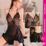 Premium Quality Butterfly Whisper Mesh Nightdressfor